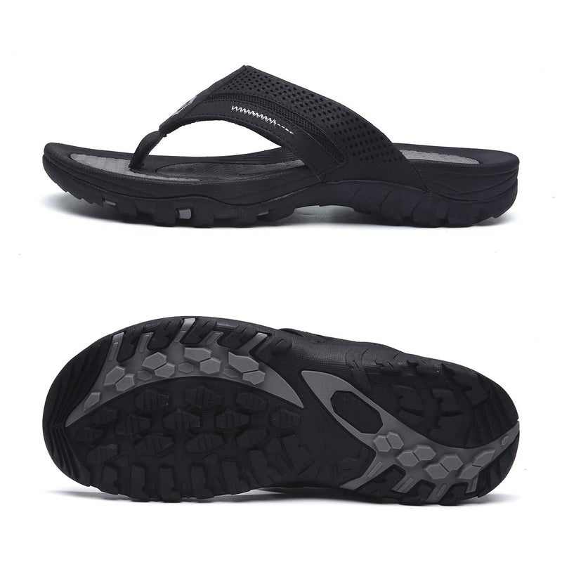 Pulltop Flip Flops for Men, Mens Thong Sandals Waterproof Shower Sandals Summer Outdoor Slippers Non Slip Beach Sandals for Men - Image 2